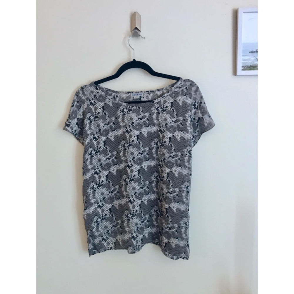 CARDIGAN 100% Silk Snake Print Top